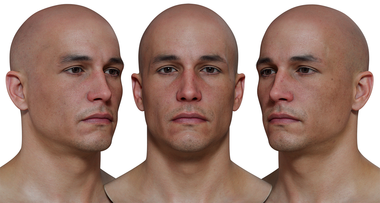 Download realistic 3d head models